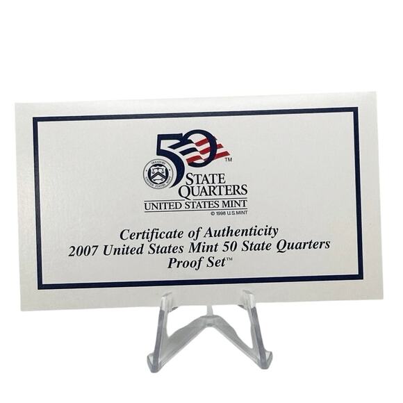 2007 US Mint State Quarters Proof Set Holiday Collector Edition - Picture 7 of 8